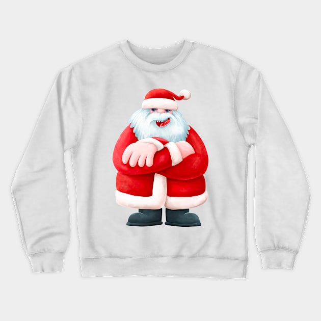 Cool Santa Crewneck Sweatshirt by DavorrArt